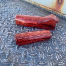 Original US MADE AKM AM74 LAMINATE HAND GUARD SET - SOVIET RED