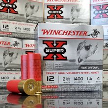 WINCHESTER XPERT HV 12 ga #4 STEEL Shot WEX12H4 250 rnd/case