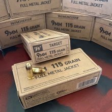 (image for) Winchester 9mm 115 gr. FMJ SERVICE GRADE #SG9W 50 rnd/box