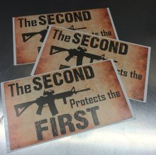 ASW Ammo Army 2A PROTECTS THE FIRST Decal