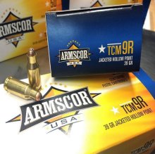 Armscor USA TCM 9R REV 39 gr. JHP 1000 rnd/case NICKEL