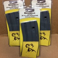 Brownell's AR 15 M4 Magazine 30 rnd. BLACK w/Stainless Spring