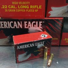 Federal American Eagle 22 LR 38 gr. CPHP 400 rnd/brick