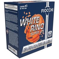 FIOCCHI WHITE RINO SUPER LITE 12 GAUGE SHOT SHELLS