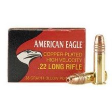 AMERICAN EAGLE AMMO 22 LONG RIFLE 38GR COPPER PLATED HP