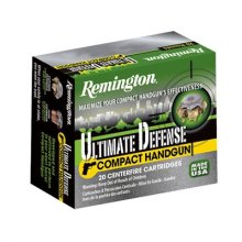 Remington Ultimate Defense Compact 380 Auto 102gr BJHP 20/bx