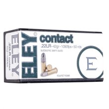 Eley Contact 22LR, 42gr Round Nose, 50rds/Box