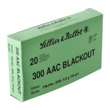 S+B Ammo 300 Blackout 124gr 20Rds/Box 50Box/Case