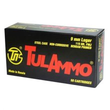 Tulammo 9x19 Steel Case 115 gr FMJ 50/box