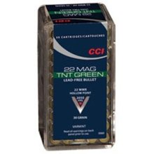 CCI Ammo 22 Mag 30gr TNT Green