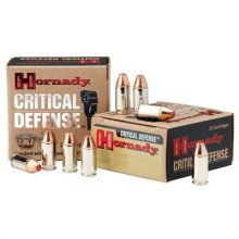 Hornady Critical Defense 9mm Luger 115gr FTX 25/bx