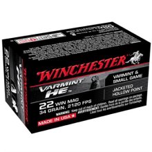 Winchester Ammo 22 Winchester Mag 34gr. JHP Supreme