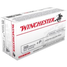 Winchester USA 38 Spl +P 125gr JHP 50/bx