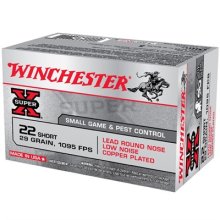 Winchester Ammo 22 Short 29gr Lead RN 29
