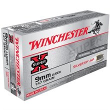 Winchester Super-X Silvertip 9mm 147gr JHP 50/bx