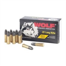 Wolf Ammo 22LR 40gr. Solid RN Match-Extr