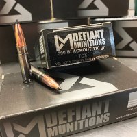 DEFIANT Munitions 300 AAC BLK 110 gr. TCX 20 rnd/box