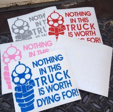 ASW Ammo Army NOTHING IN THIS TRUCK Decal