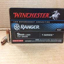 Winchester Ranger T series 9mm 147 grn JHP 50 rnd box