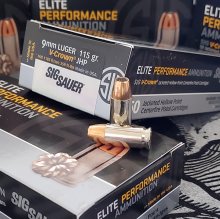 Sig Elite Performance 9 mm 115 gr. V-Crown JHP 50 rnd/box