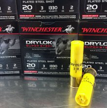 Winchester 20 ga DRYLOK 3\" Mag Super Steel Shot #2 25 rnd/box