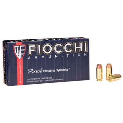 Fiocchi Shooting Dynamics 40 S&W 165gr JHP 50/bx