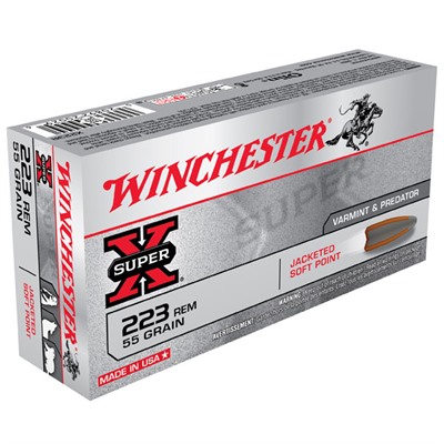 Winchester Super-X 223 Rem 55gr JSP 20/bx
