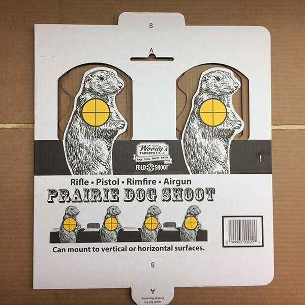 Woody's Fold-N-Shoot Prairie Dog Plate Rack Ground Target