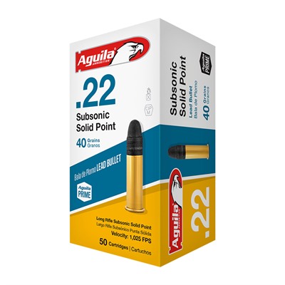 SUBSONIC 22 LONG RIFLE RIMFIRE AMMO