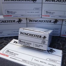 Winchester 9 mm NATO 124 gr. FMJ 500 rnd/case