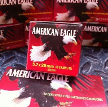 American Eagle 5.7x28mm 40 gr. FMJ #AE5728A 500 rnd/case