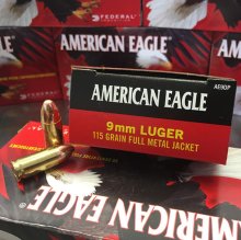 American Eagle 9 mm 115 gr. FMJ AE9DP 50 rnd/box