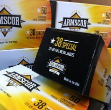 Armscor USA 38 Special 125 gr. FMJ 50 rnd/box
