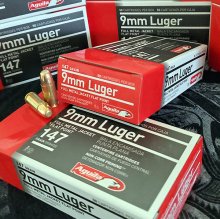 Aguila 9mm Luger SUBSONIC FMJFP 147 gr. 50 rnd/box