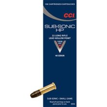 Sub-Sonic Lead HP Ammo