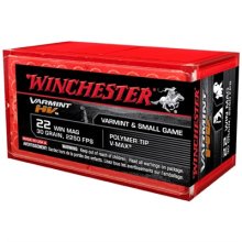 Winchester Ammo Varmint HV 22 Win Mag V-Max 30gr 50/bx