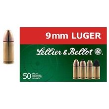 Sellier & Bellot 9mm Luger/9mm Para 124 Gr SP 50/bx