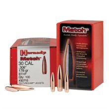 Hornady Match Bullets 30 Cal (308) 178gr BTHP 100/bx