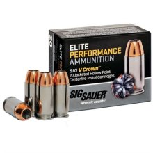 Sig Elite Performance 9mm 124gr V-Crown JHP 20/bx