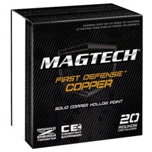 Magtech First Defense Ammo .357Mag 95gr Solid Copper HP 20Rd/Box