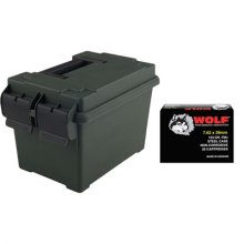 WOLF AMMO 7.62 X 39 500 RD CAN