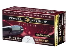Federal Premium 22 LR HV 40 GR HP Hunter Match 50/bx