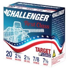 Challenger Target Load 20ga 2 1/2dr. 7/8oz. #7.5