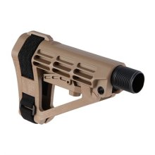 SBA4 5-Position Adjustable Brace w/ 6-Pos Carbine Ext FDE