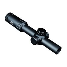 1-8x24mm SFP Illuminated Simple Crosshair Reticle Black