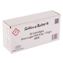 Sellier & Bellot 9mm 124gr FMJ White Box 20/cs