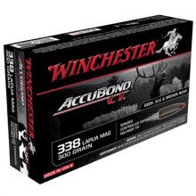 Winchester Accubond CT 338 Lapua Mag 300gr Poly Tip 20/bx