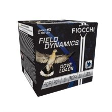 Fiocchi SD Ammo .410 Bore 2-1/2\" 1/2oz #8 Shot 25/bx