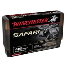 Winchester Safari 416 Rigby 400gr Nosler Partition 20/bx
