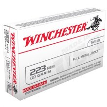 Winchester Ammo 223 Rem USA 62 gr FMJ